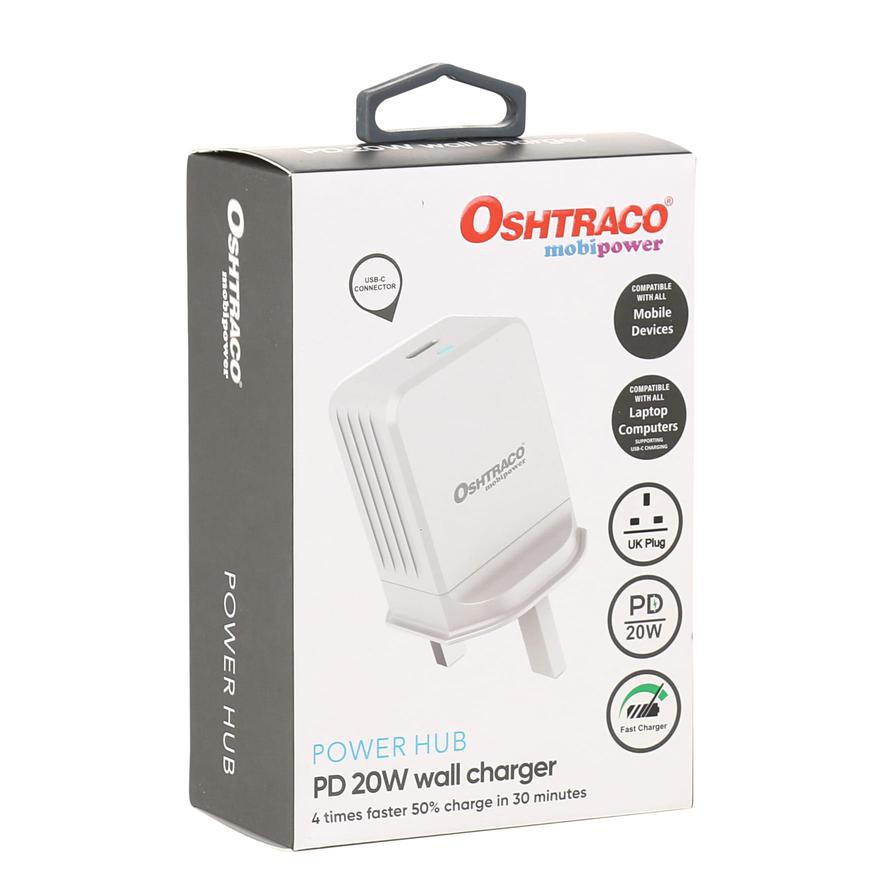 Oshtraco Power Hub Type-C Wall Charger (20 W)