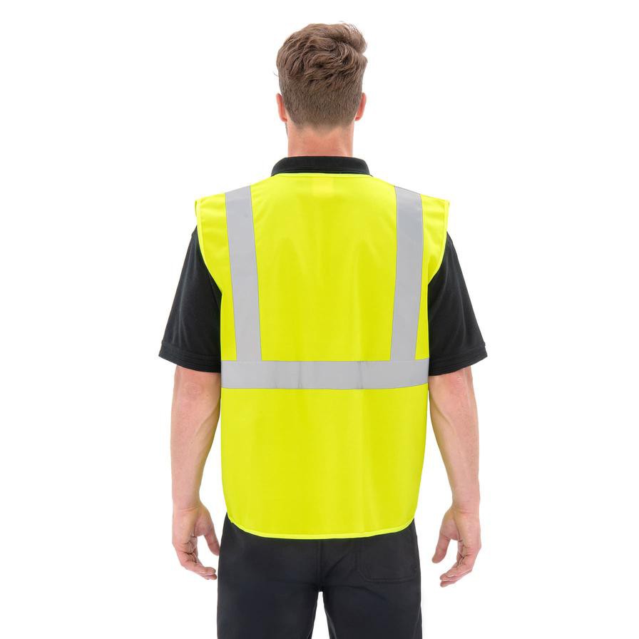 High Vis Polyester Multi Pocket Vest (L/XL)