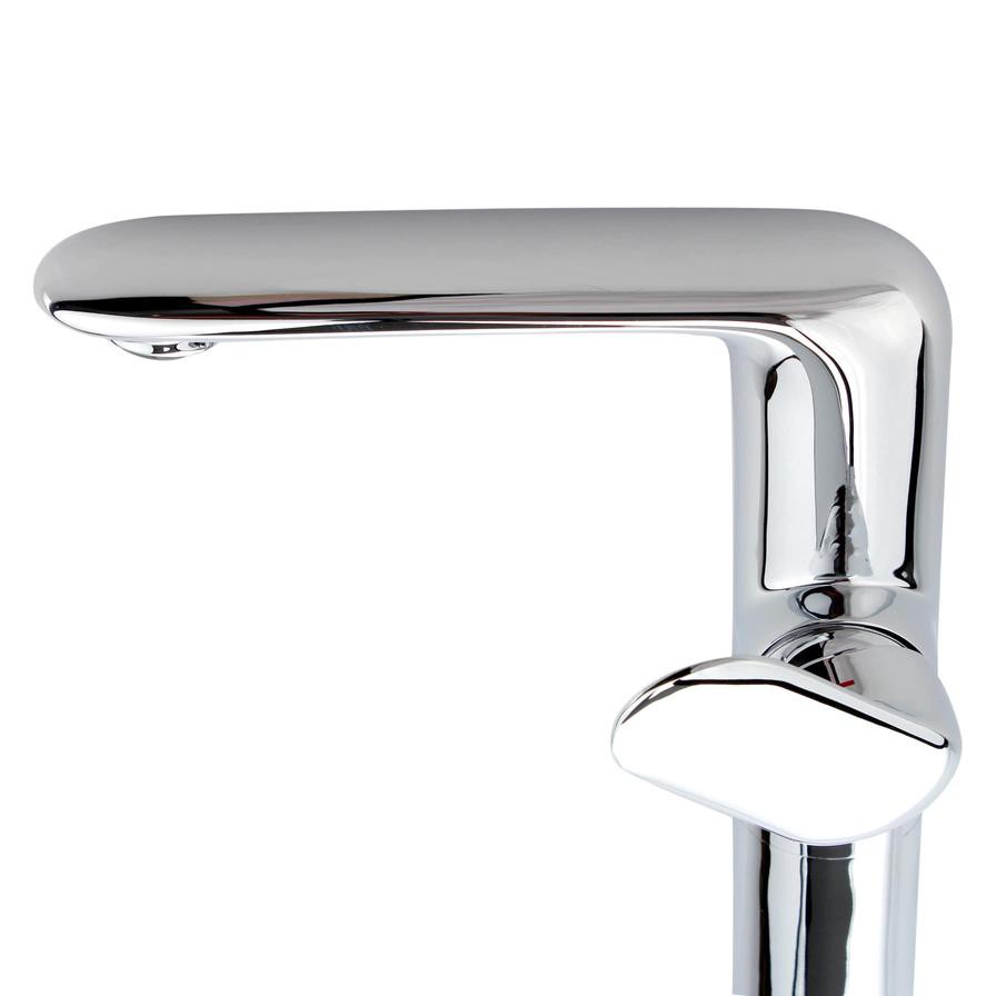 Bold Latikaz Tall Basin Mixer (19 x 14 x 25 cm, Chrome)