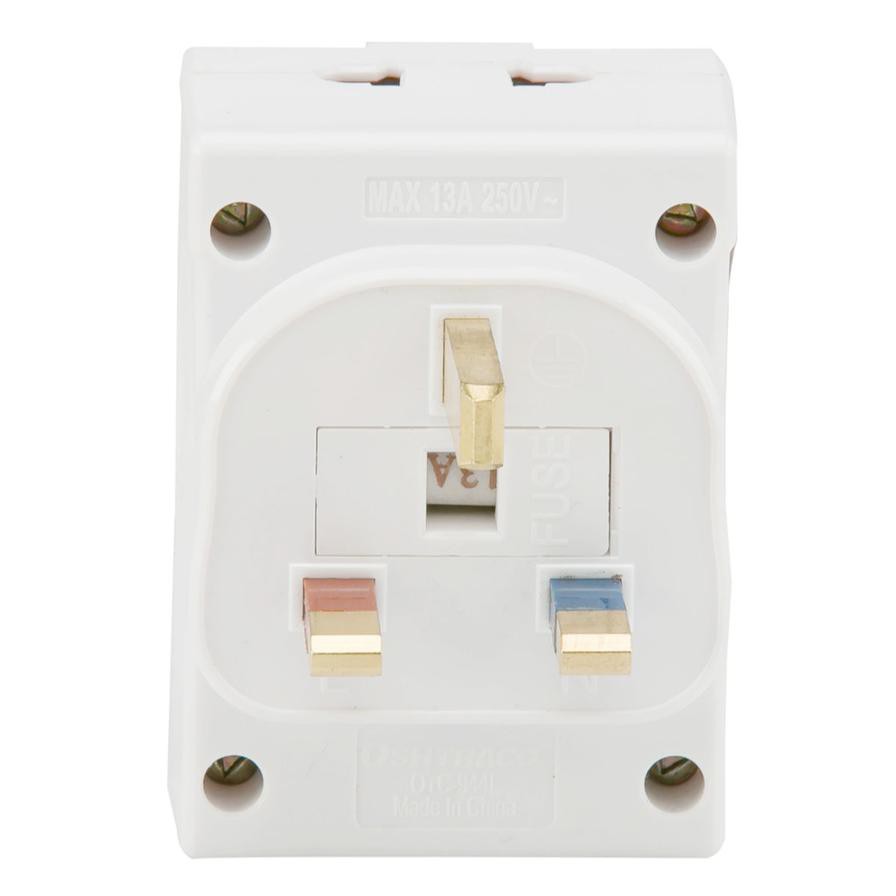 Oshtraco 3-Pin Multisocket (13 A, White)