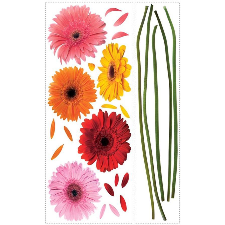 Roommates Gerber Daisies Wall Decal (279 x 18 cm)