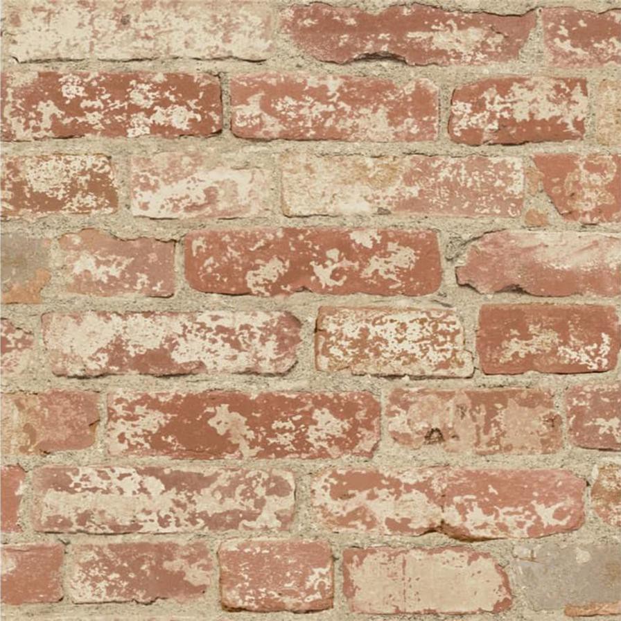 RoomMates Red Brick Peel & Stick Wall Décor (502.9 x 0.3 x 624.8 cm)