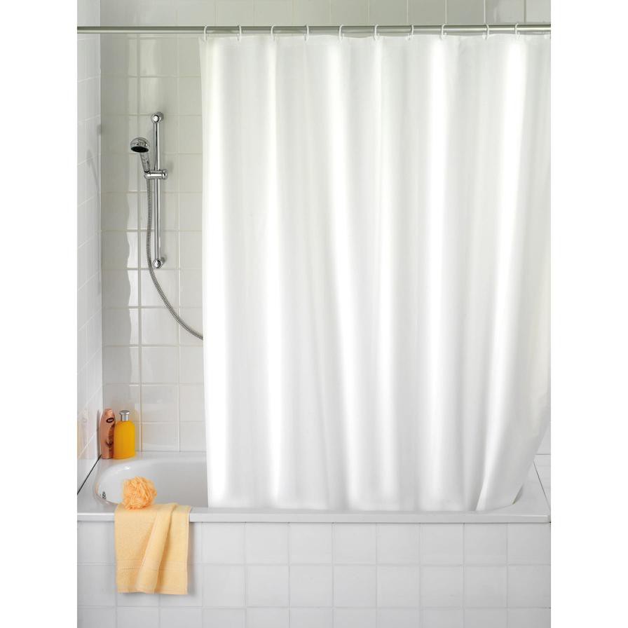 Wenko Plastic Shower Curtain W/12 Shower Rings (120 x 200 cm)