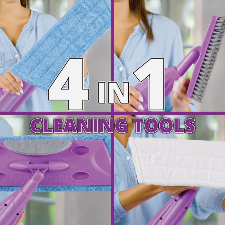 Rejuvenate Click N Clean Multi-Surface Spray Mop System (8 pcs)