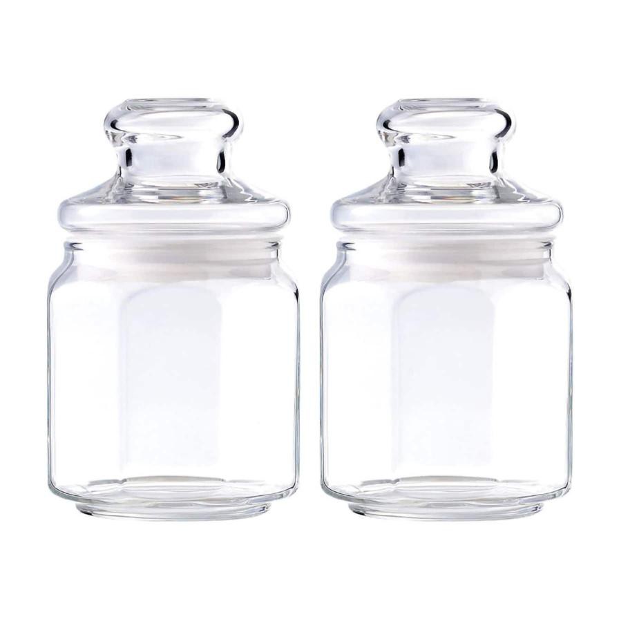 Ocean Glass Pop Jar Set (500 ml, 2 Pc.)