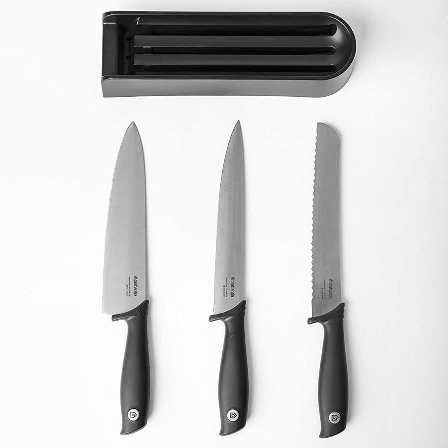 Brabantia Tasty+ Steel Knife Drawer W/Knives Set (6.3 x 9 x 35.5 cm, 4 Pc.)