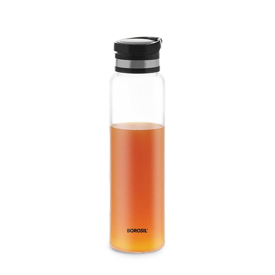 Borosil Easygo Borosilicate Glass W/Stainless Steel Lid (1 L)