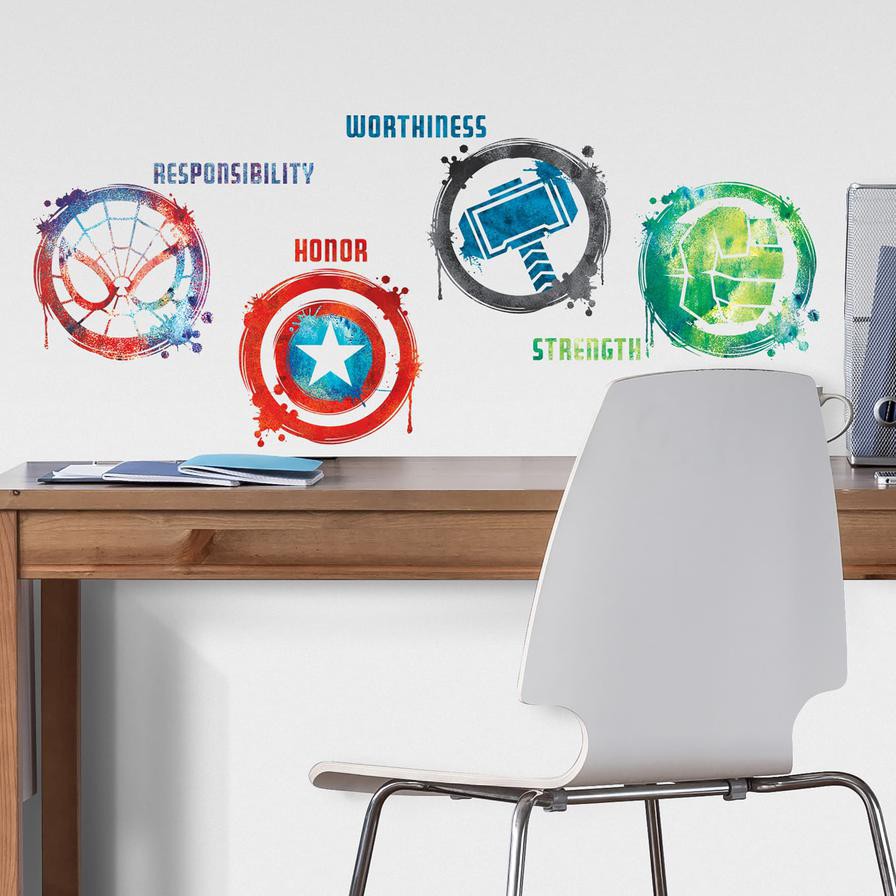 RoomMates Marvel Icons  Peel & Stick Wall Decals (8 Pc.)