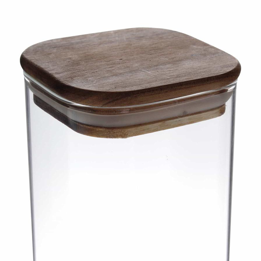 Neoflam Square Borosilicate Glass Jar W/Lid (700 ml)