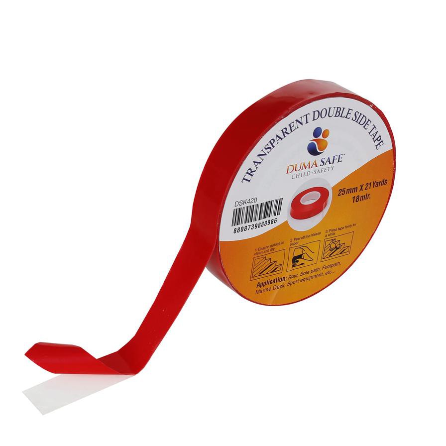 Duma Safe Transparent Double-Sided Tape (2.5 cm x 18 m)