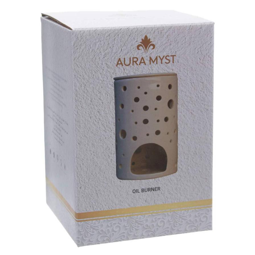 Aura Myst Ceramic Lamp Burner, AM2-103 (10.5 x 10.5 x 15.5 cm)