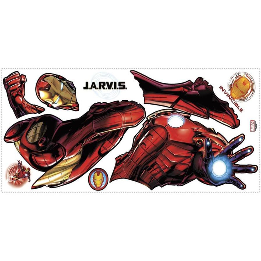 RoomMates Iron Man With Glow Wall Decal (59.9 x 130.04 cm)