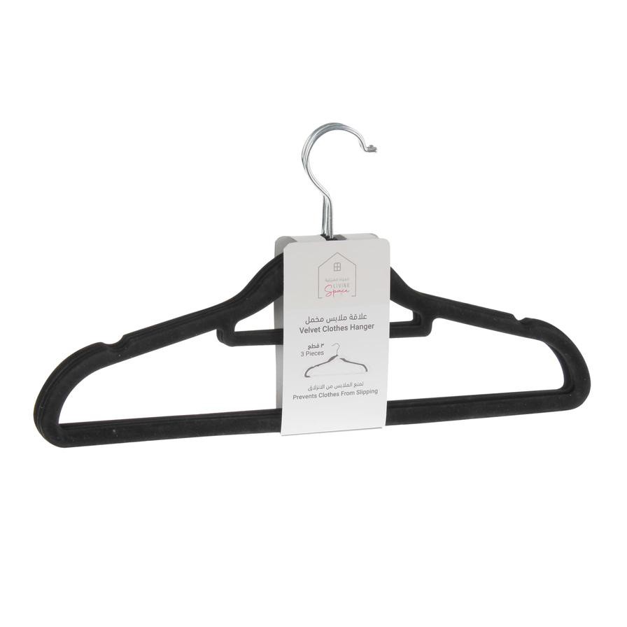 Plastic & Velvet Hanger Pack (39 x 1 x 20 cm, 3 Pc.)