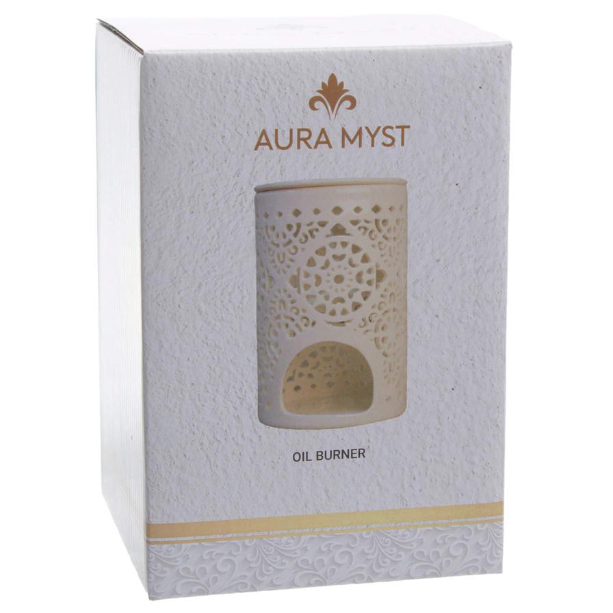 Aura Myst Ceramic Lamp Burner, AM2-113 (10.5 x 10.5 x 11.5 cm)