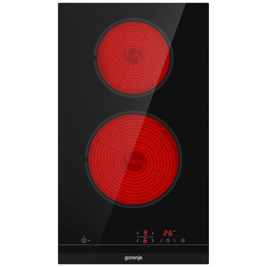 Gorenje Built-In 2 Zones Ceramic Hob, ECT321BCSC (30 x 5.1 x 52 cm)