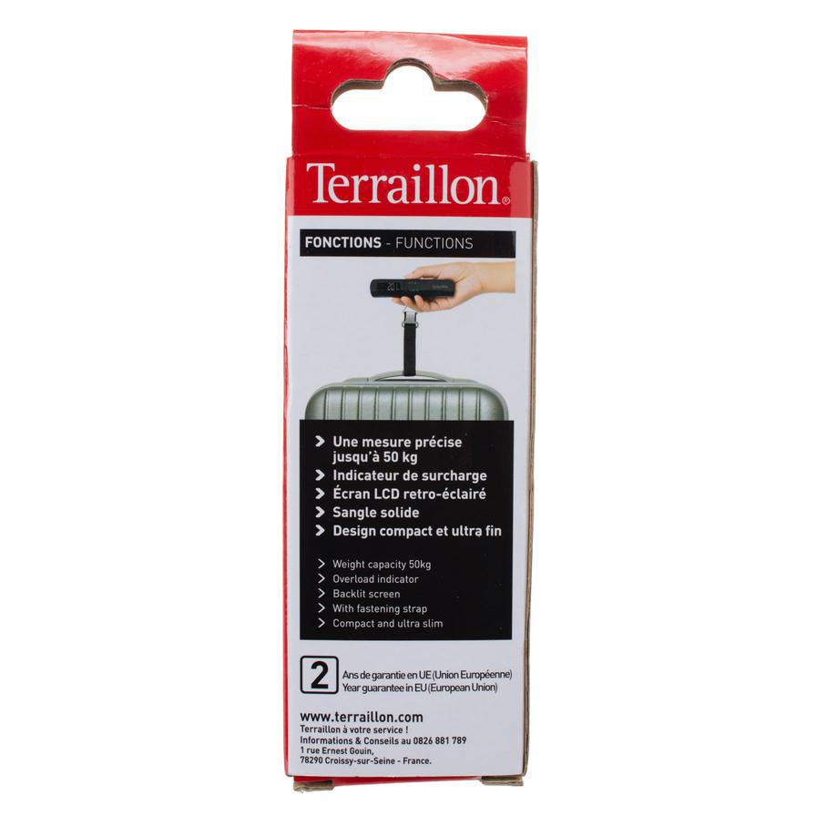 Terraillon Luggage Scale W/ Strap (13.3 x 3.2 cm)