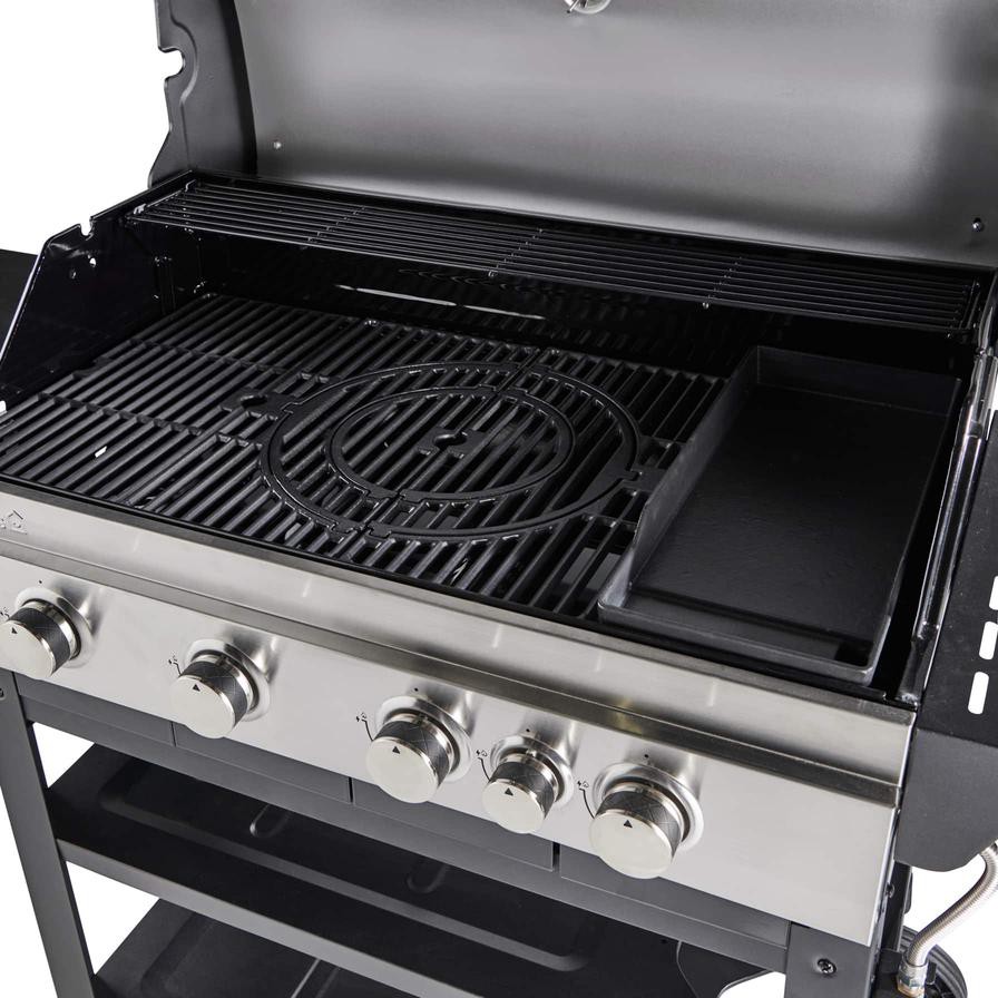 GoodHome Owsley 4-Burner Gas BBQ W/1 Side Burner