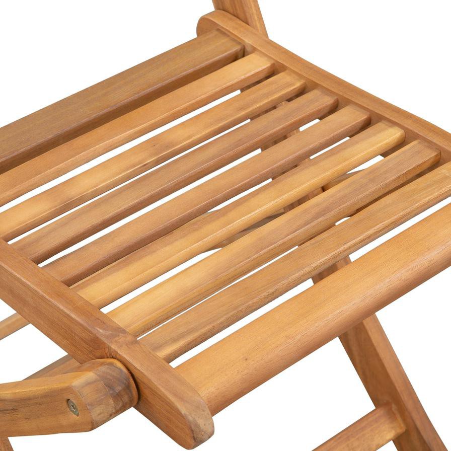 Kingston Acacia Wood Folding Chair Generic (61.5 x 47 x 90 cm, 2 Pc.)