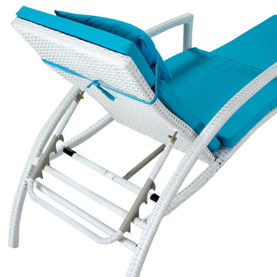 Rattan Sun Lounger W/Cushions SG Furniture (70 x 190 x 95 cm)