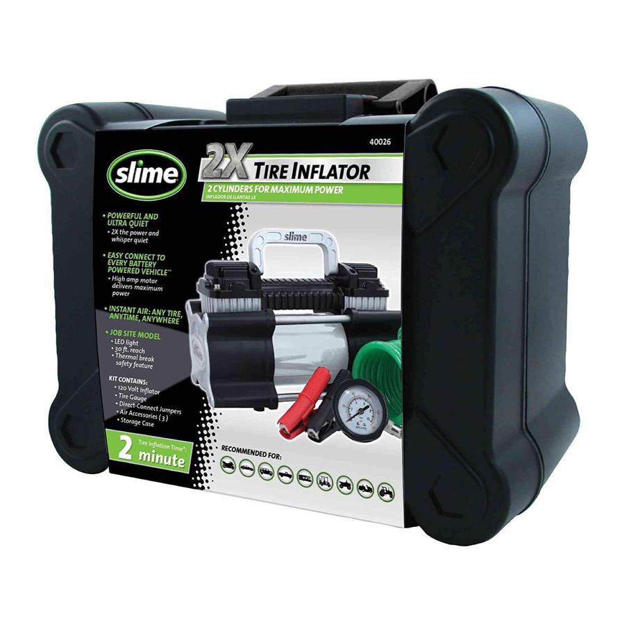 Slime 2X Heavy Duty Tire Inflator (12 V)