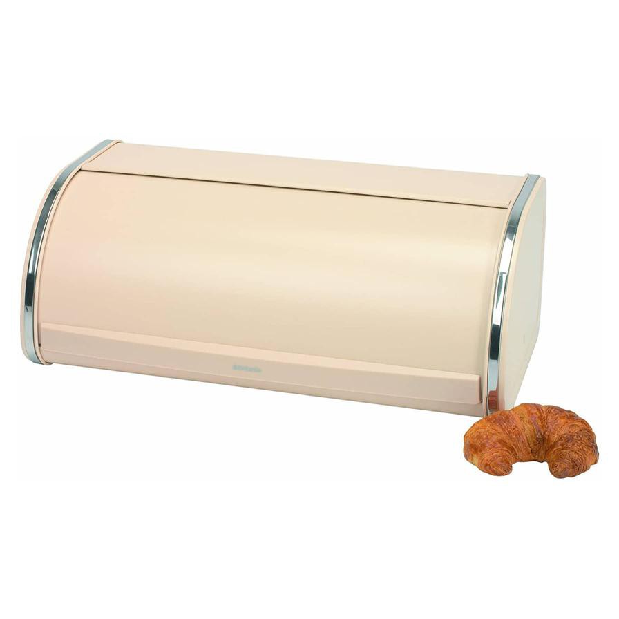 Brabantia Roll Top Metal Bread Bin (17.5 x 44.5 cm, Beige)