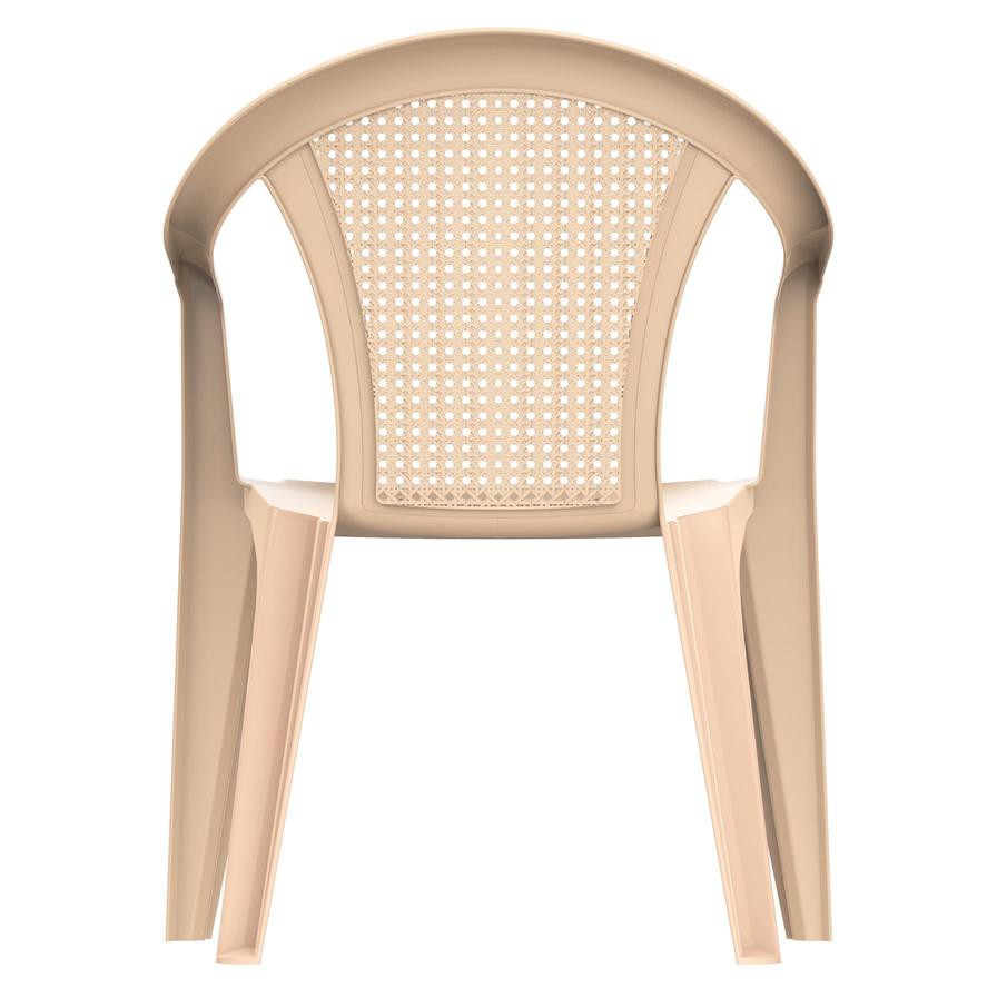 Cosmoplast Plastic Bamboo Armchair (63 x 58 x 81 cm)