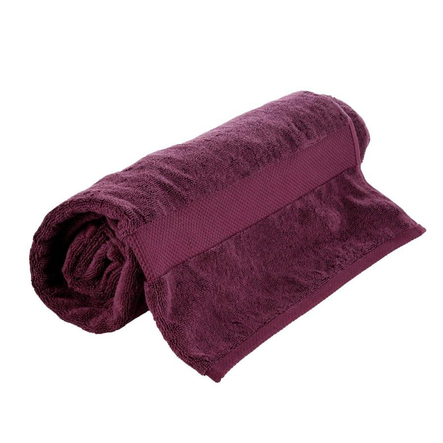 Truebell Classic Bath Sheet (90 x 160 cm, Dark Purple)