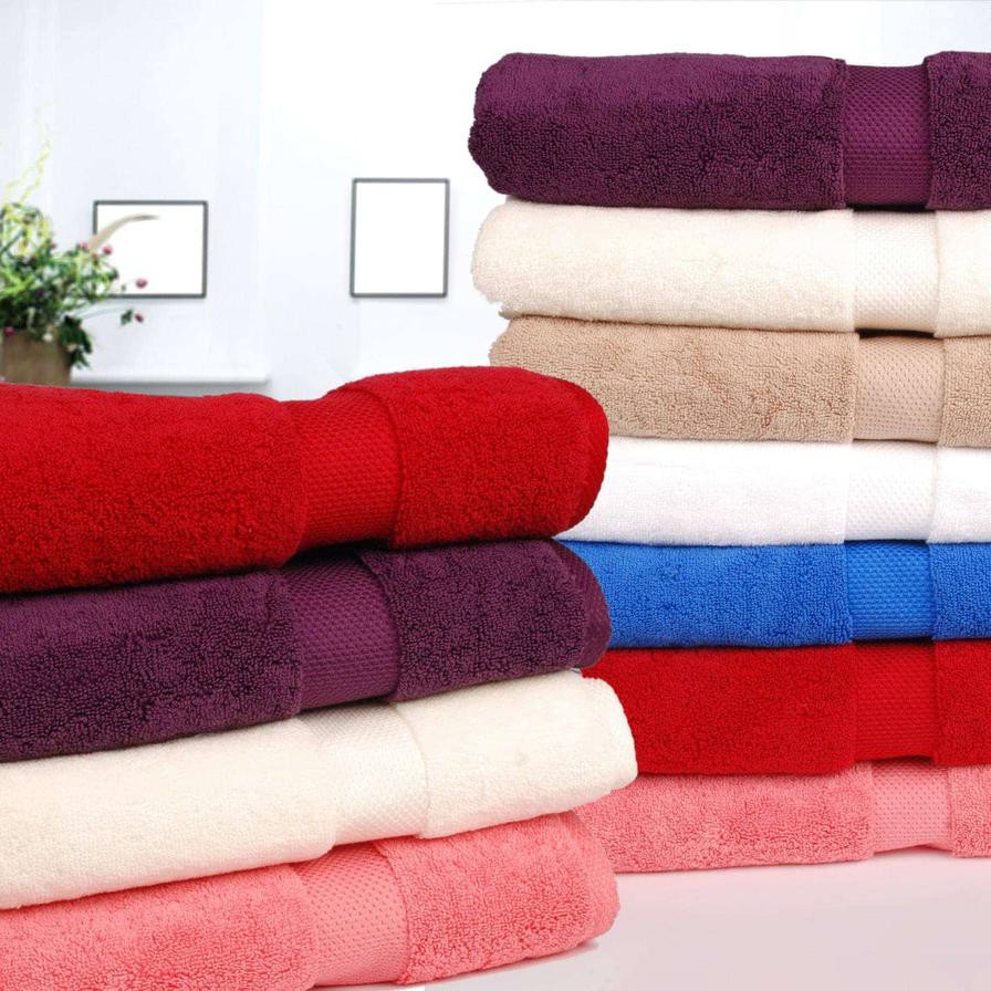 Truebell Classic Bath Towel (68 x 140 cm, Purple)