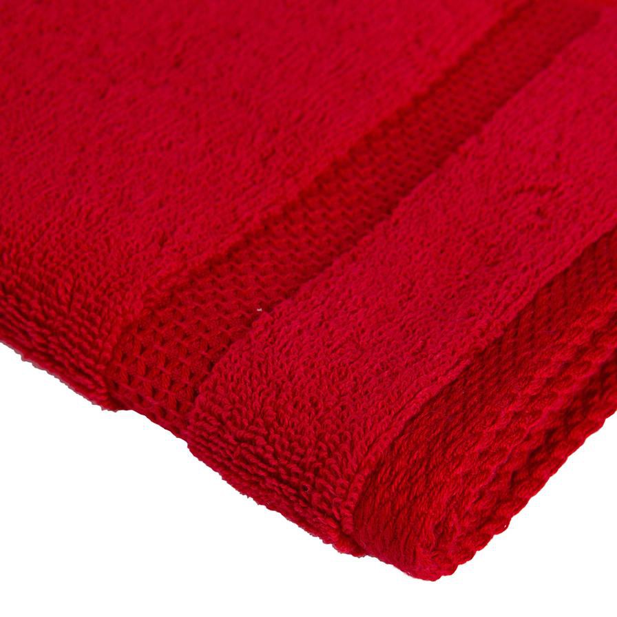 Truebell Classic Face Towel (33 x 33 cm, Dark Red)