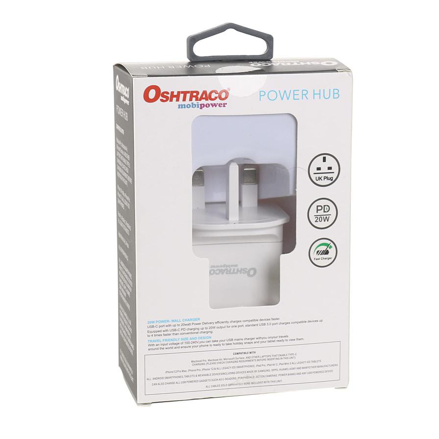 Oshtraco Power Hub Type-C Wall Charger (20 W)