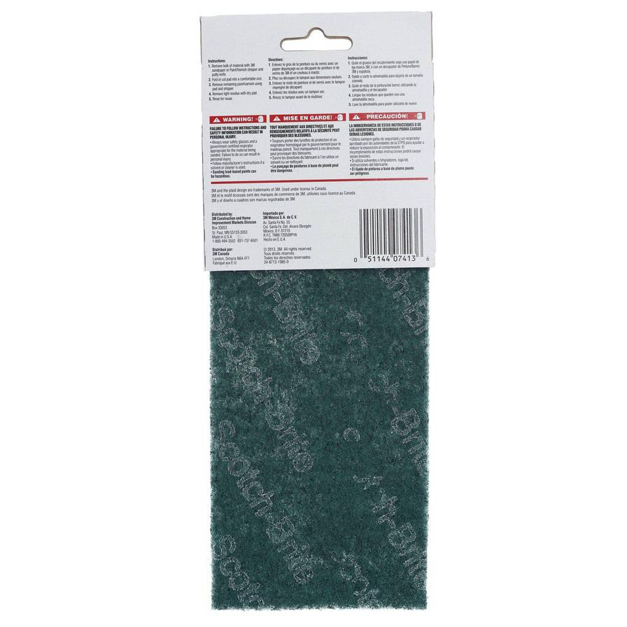 3M Heavy Duty Stripping Pad, Coarse Grit (27.94 x 11.11 cm)