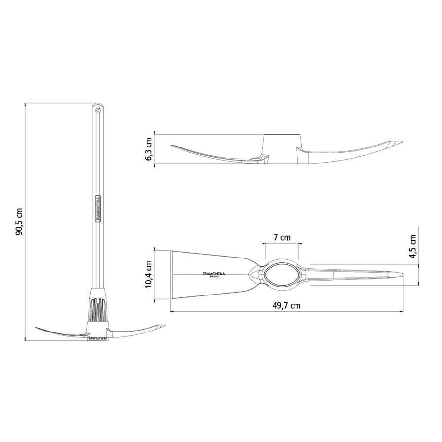 Tramontina Steel Pick Mattock (90 cm, Size 5)