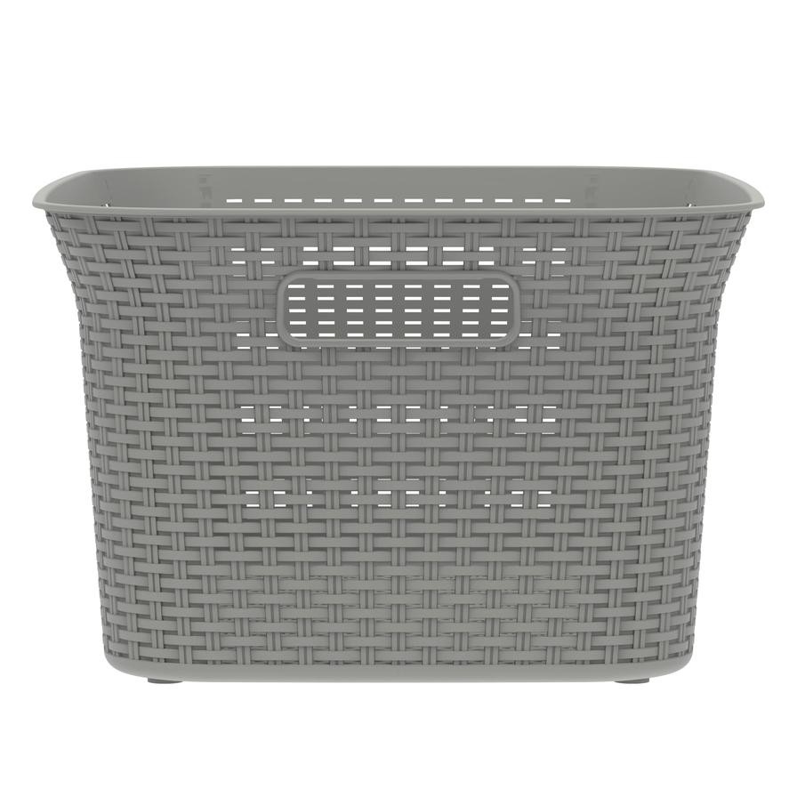 Cosmoplast Rattan Laundry Basket (50 L, 60.5 x 43 x 27.5 cm)