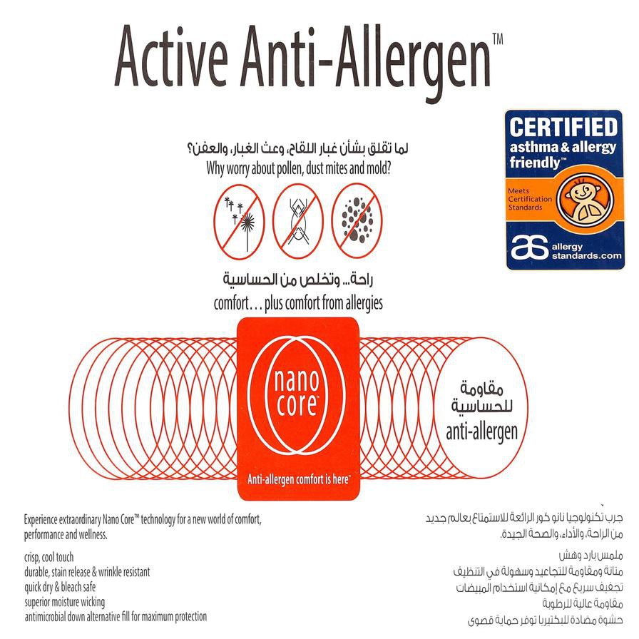 Welspun Active Anti-Allergen S.King Mattress Protector, S.KMP-NC20 (200 x 200 x 33 cm)