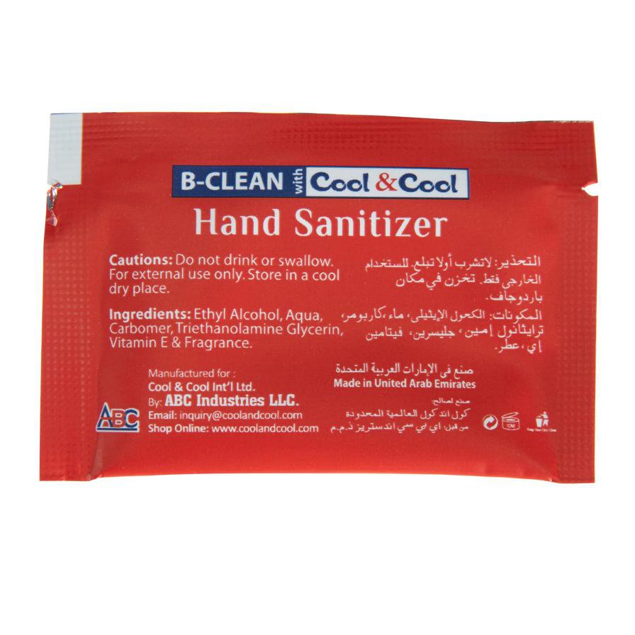 Cool & Cool Disinfectant Hand Sanitizer Sachet (12 Pc.)