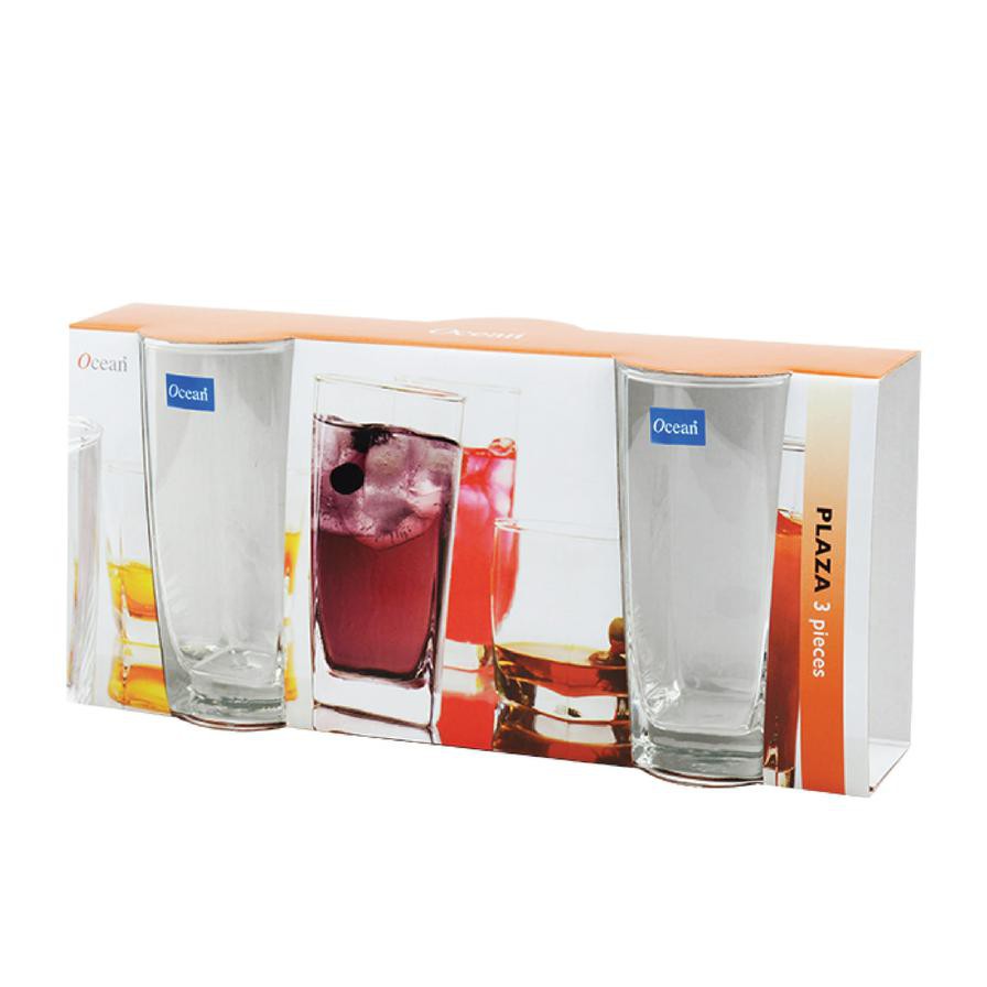 Ocean Plaza Hi-Ball Glass Set (320 ml, 3 pcs)