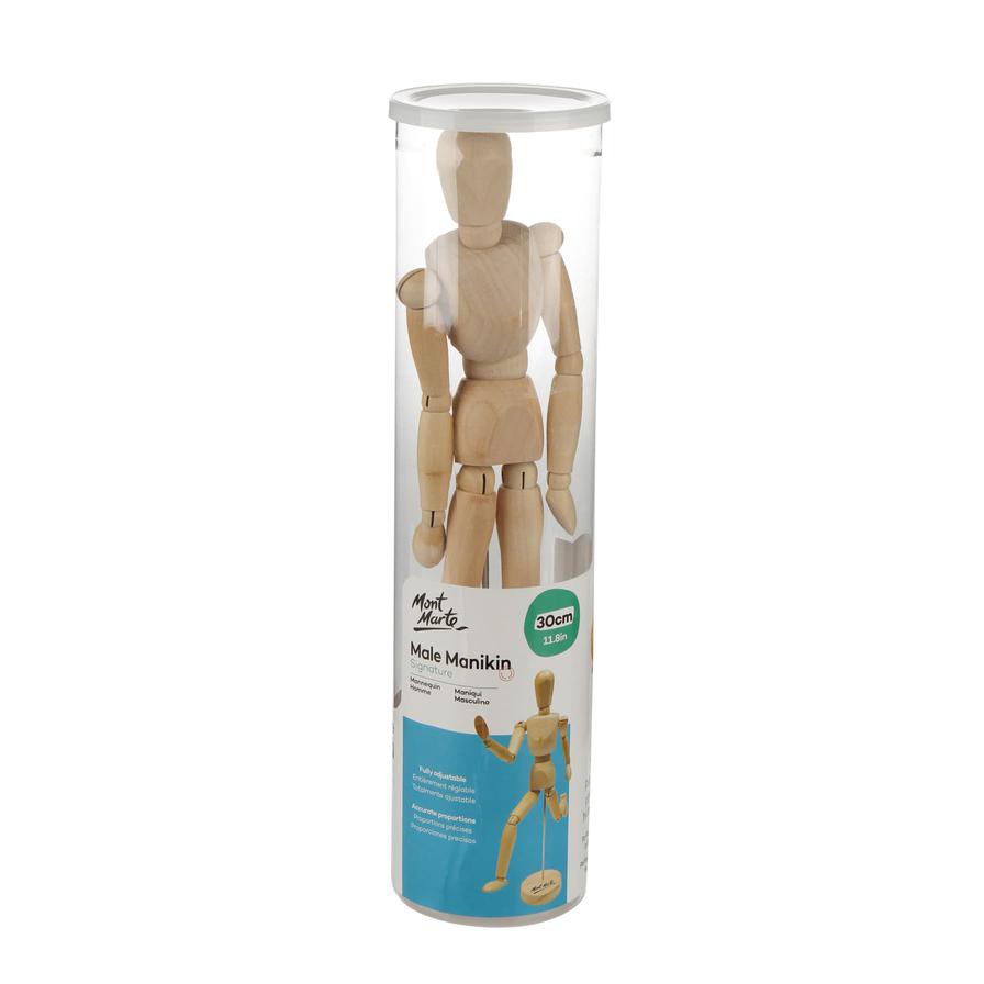 Mont Marte Wooden Male Drawing Mannequin (30 cm)