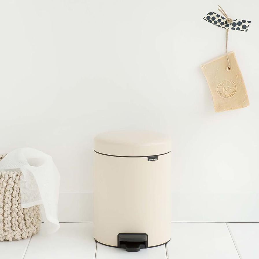 Brabantia NewIcon Pedal Bin  (47 cm, Almond)