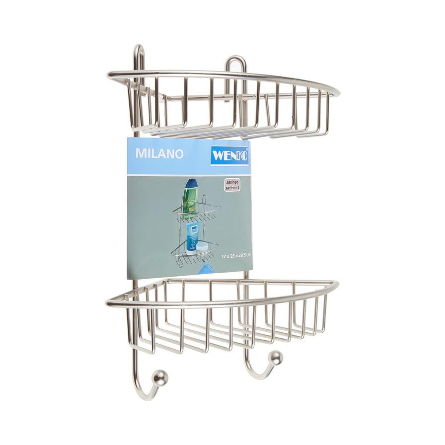 Wenko Milano 2-Tier Bathroom Rack (23 x 17 x 30 cm)