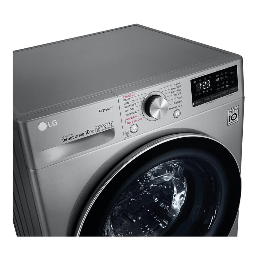 LG 10 Kg Freestanding Front Load Washing Machine, F4V5RYP2T (1400 rpm)