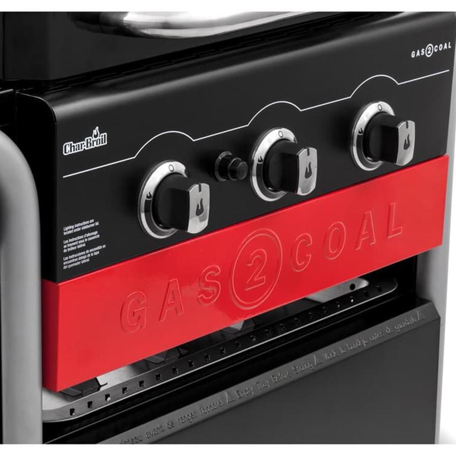 Char-Broil Gas2Coal 3-Burner Grill W/Side Burner