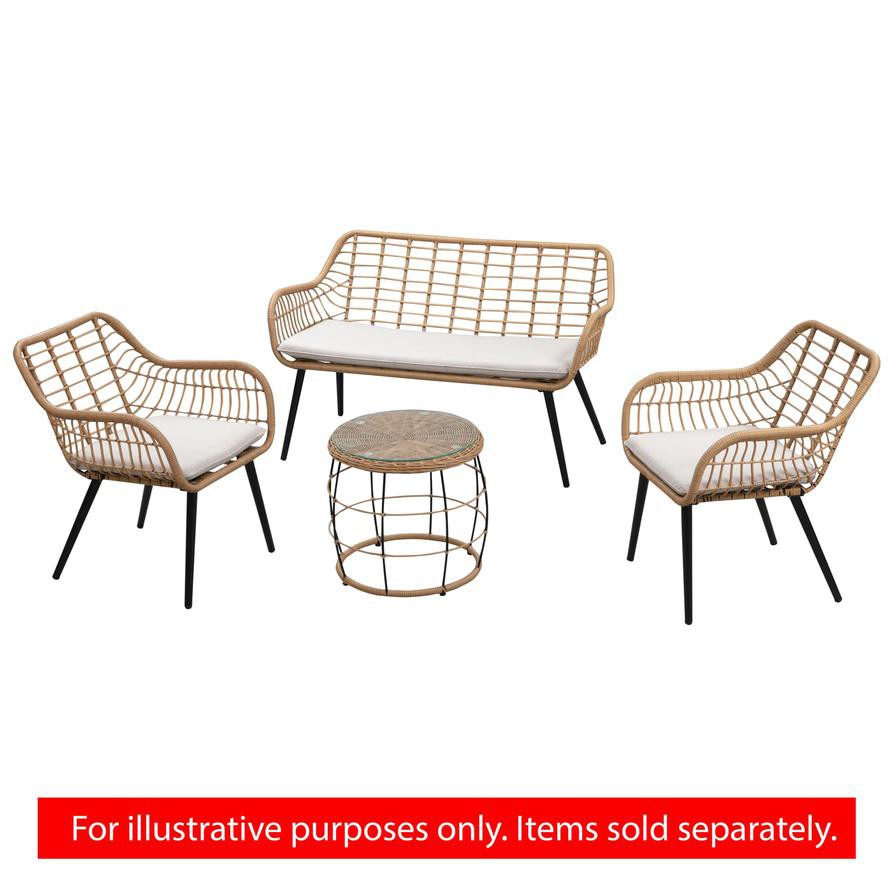 Cocoon Steel Wicker Chair W/Cushion Generic (65 x 68 x 78 cm)