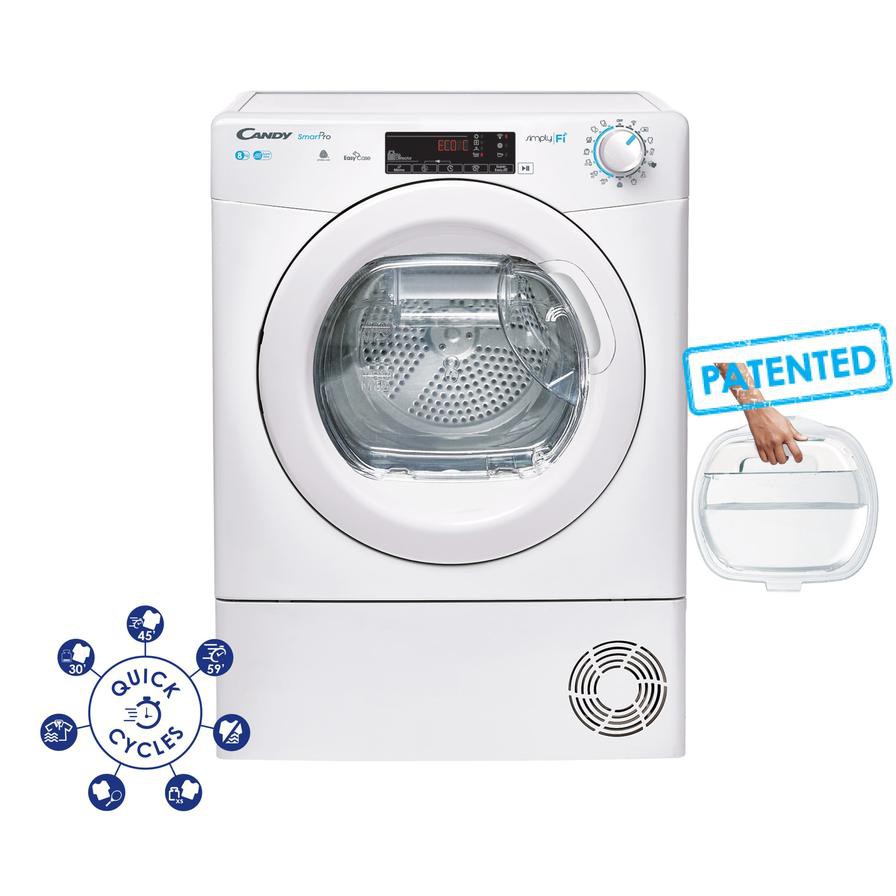 Candy Smart Pro Condenser Dryer, CSO C8TE-19 (8 kg)