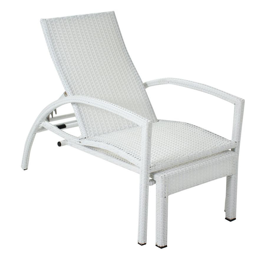 Rattan Sun Lounger W/Cushions SG Furniture (70 x 190 x 95 cm)