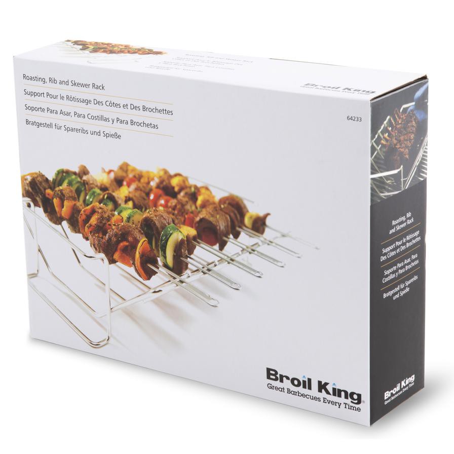 Broil King Multi Rack and Skewer Kit (40 x 35 x 10 cm, Set of 7)