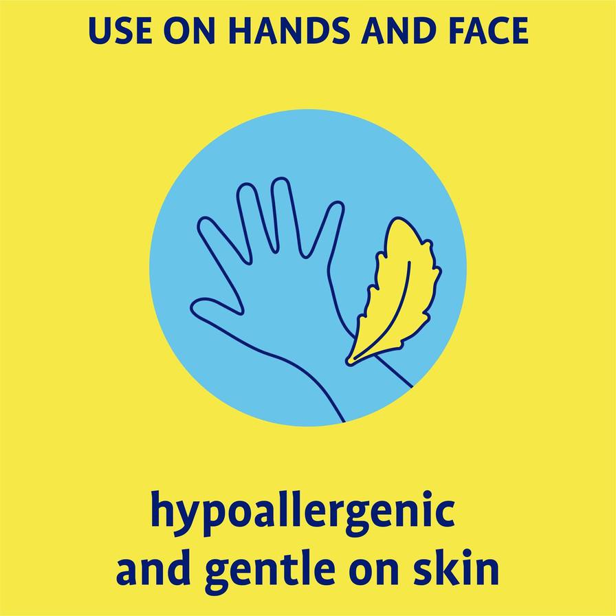 Originally Yellow Hand & Face Wipes Pack (Natural Lemon, 10 Wipes)