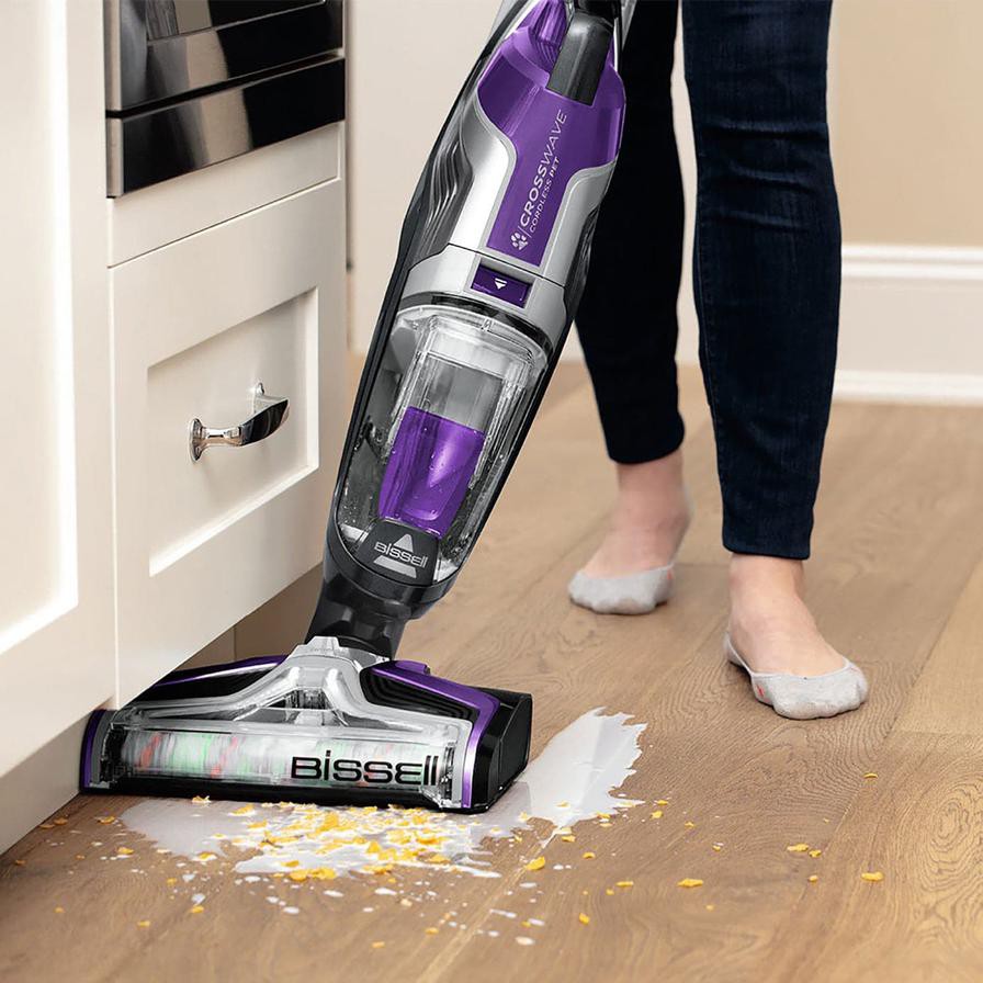 Bissell Multi-Surface Crosswave Pet Pro Cordless Wet & Dry Vacuum Cleaner, 2588E (0.62 L, 250 W)