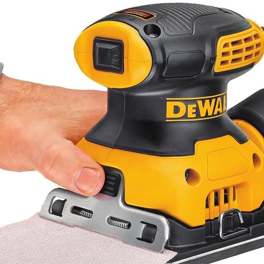 DeWalt Orbital Palm Grip Sander W/Dust Bag DW411 (13500 RPM, Yellow)