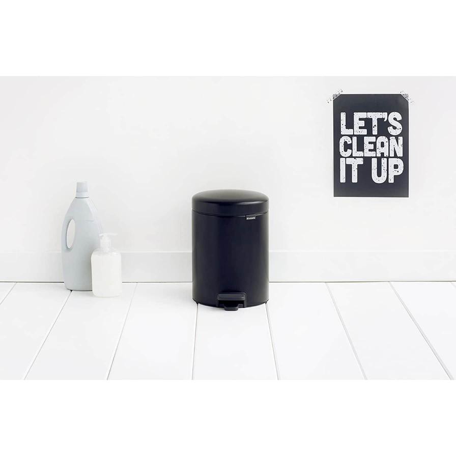 Brabantia NewIcon Pedal Bin (28.8 x 20.5 cm, Black)