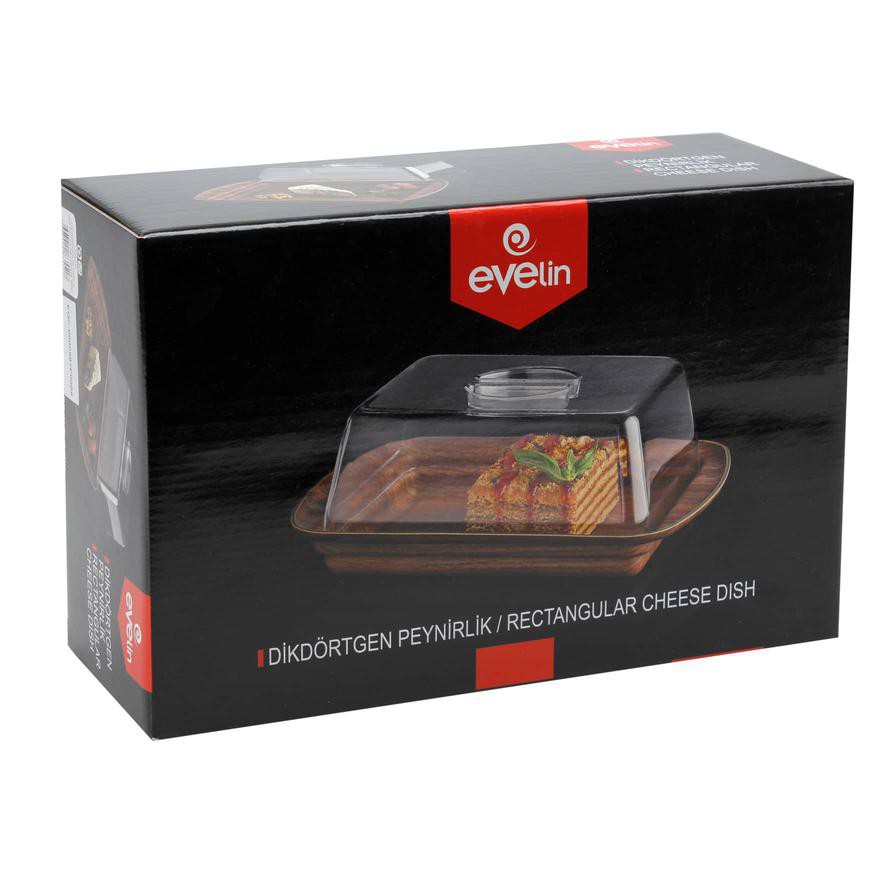 Evelin Rectangular Cheese Dish (18.5 x 18.5 x 29 cm)